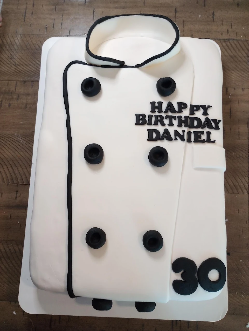 Chef Theme birthday cake. Simple but oddly satisfied with final product.