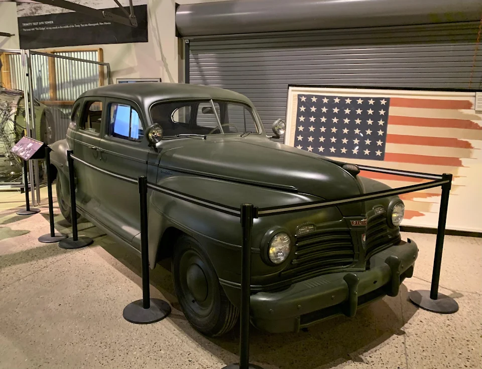 The car that carried the radioactive core to the first Atomic test site in New Mexico.