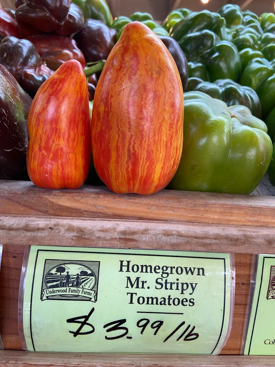 These “Mr. Stripy” tomatoes are appropriately named.