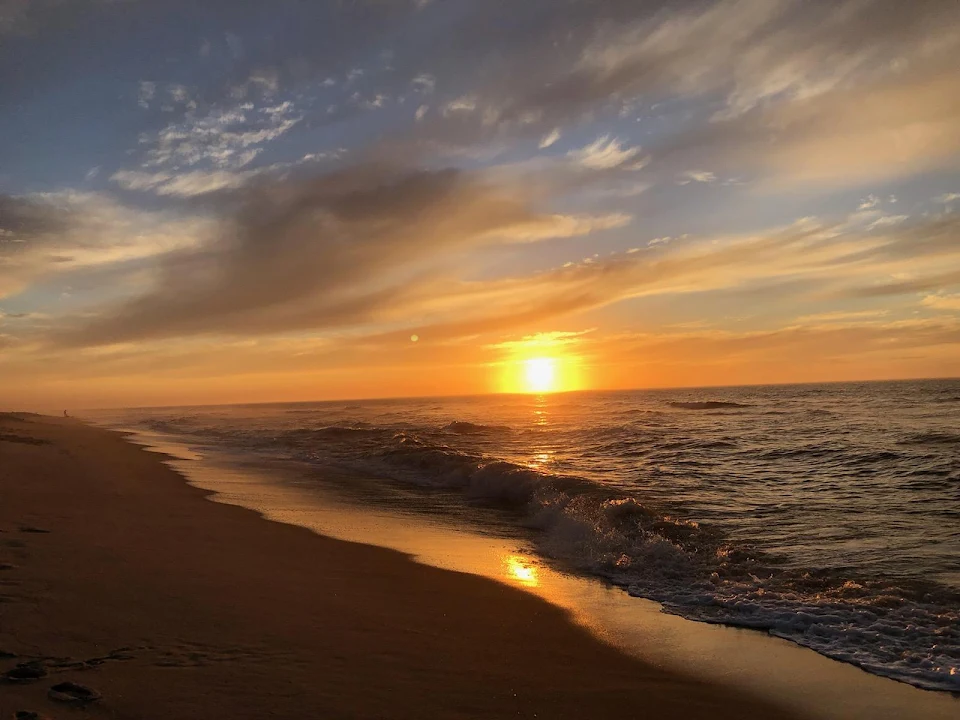 Sunrise on Long Beach Island NJ this morning