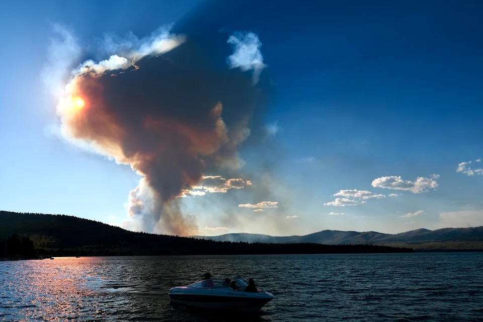 Current wildfire in Elmo, MT