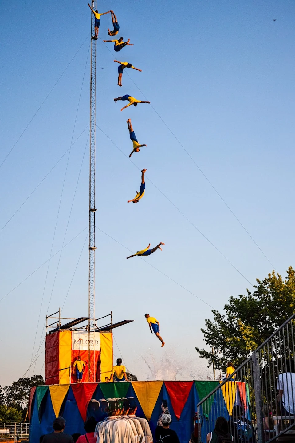 80foot/25 meter high dive at the county fair