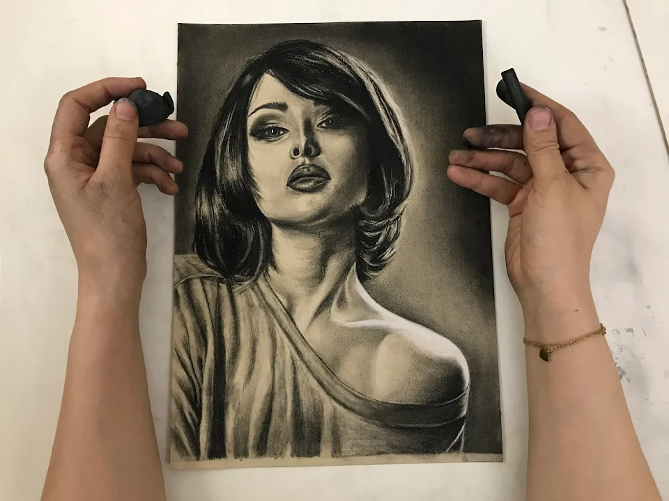 Trying charcoal art for the first time