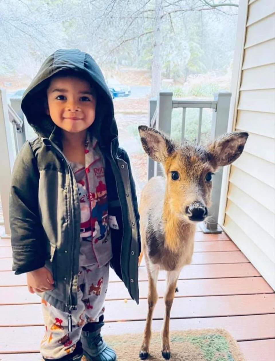 4yo in Virginia went outside to play then came back with a new friend