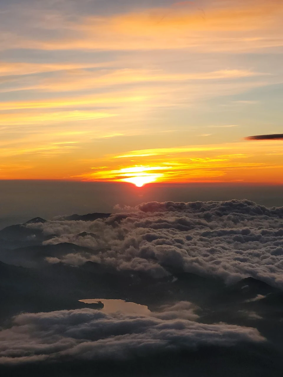 Sunrise from the top of Mt. Fuji