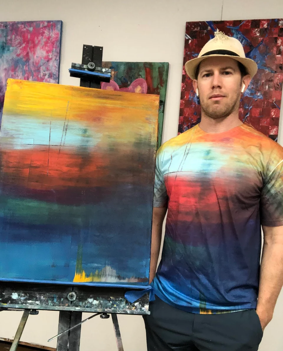 turned a painting into a shirt