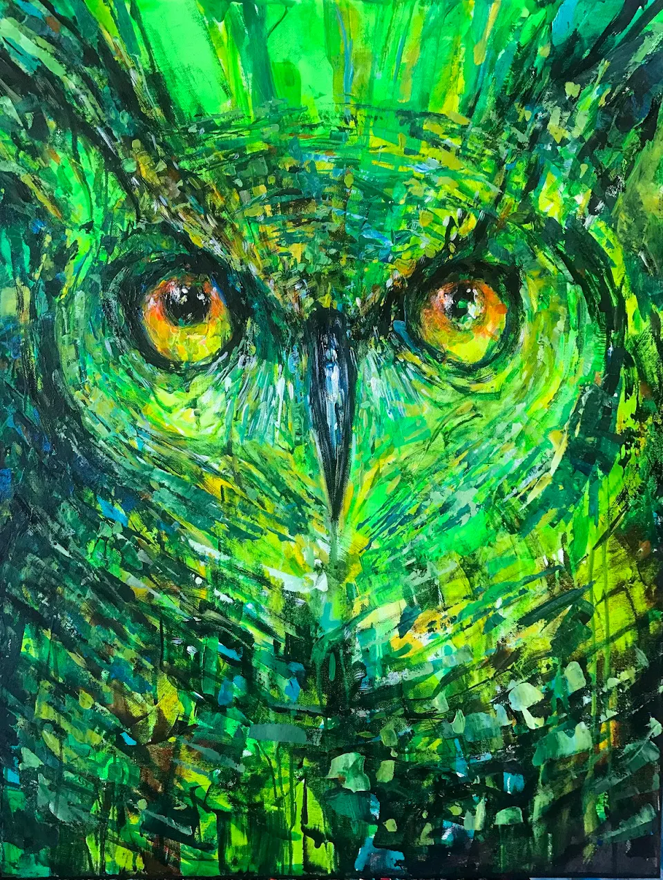 Owl I painted recently.