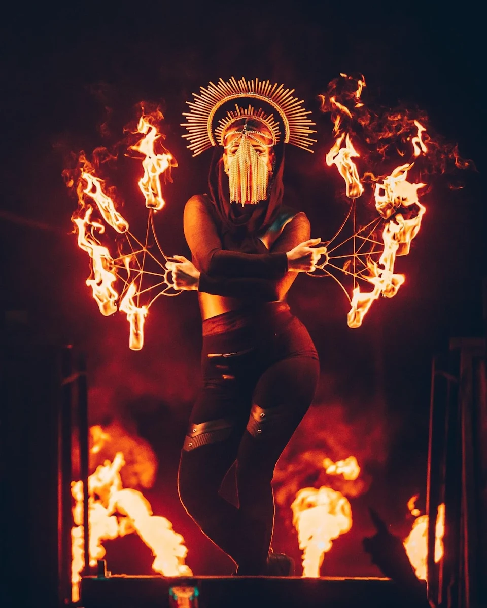 A fire performance I did with Le Cirque de la Nuit at Shambhala 2022. Shot by Don Idio Visuals.