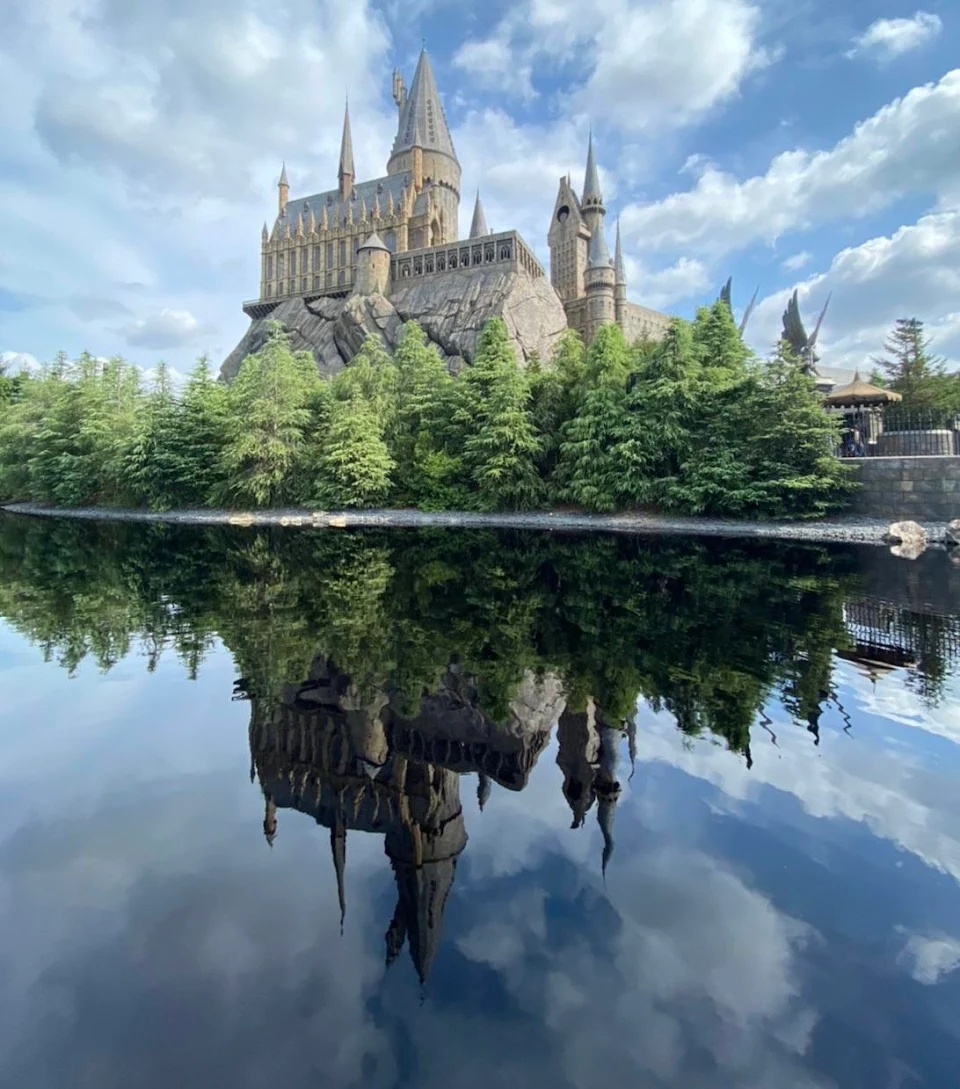 Recently went to the Wizarding World of Harry Potter and caught this reflective image
