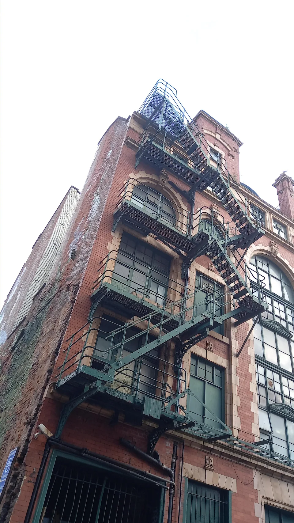 Manhattan-style fire exit, Ancoats, Manchester, UK