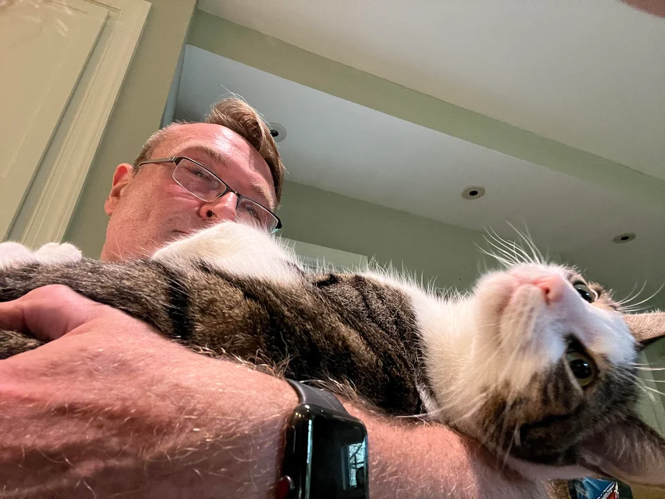 When I come home after a sweaty workout, my cat loves to cuddle. I’m told he likes the way I smell…. Funny thing, I think he smells good. Do you like your cat’s scent?