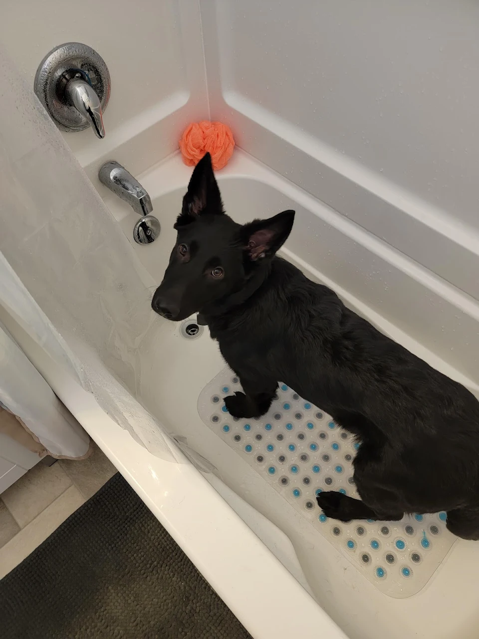 Caught her in the bath