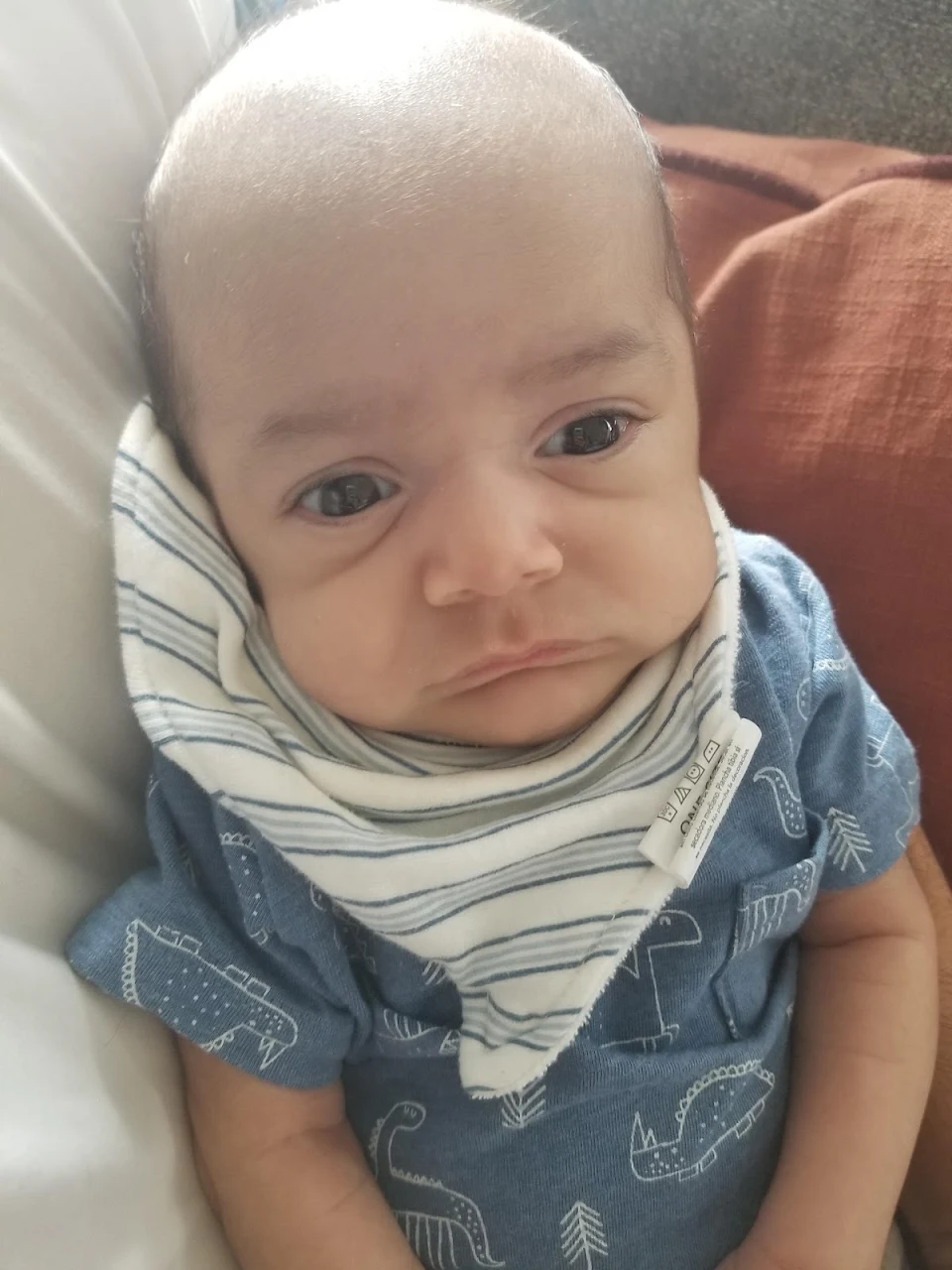 Newborn looking like a middle aged man that regrets some life choices