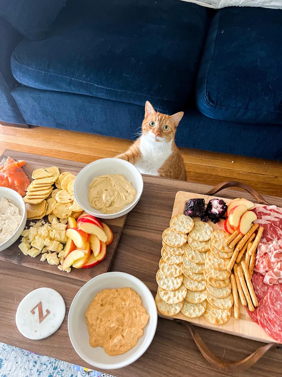 Nugget prepared some charcuterie for us today